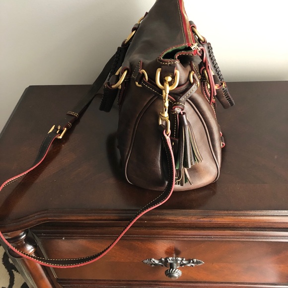 Dooney & Bourke Brown Tmoro Small Florentine Bag - Picture 4 of 7